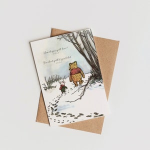 Winnie-the-Pooh Valentijnsdag kaart afdrukbaar, Instant Download, Knorretje, AA Milne Quote, Pooh Bear Valentines, Hunny, Kleur wenskaart