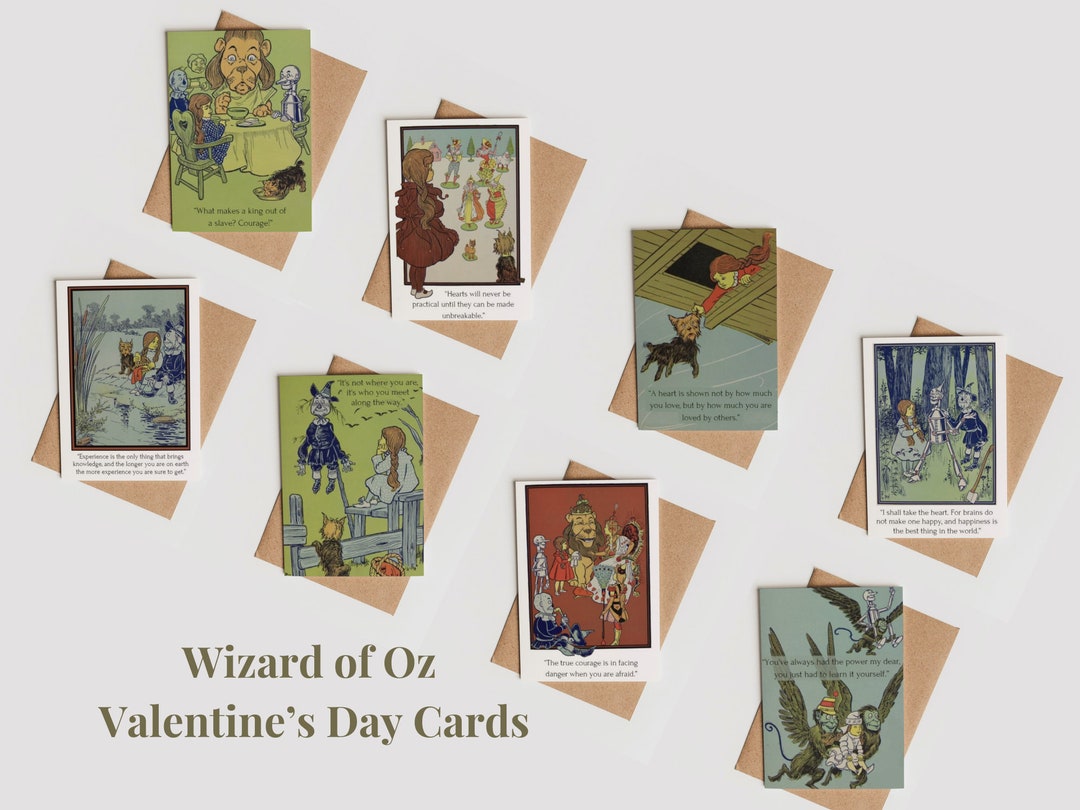 Wizard of Oz Kids' Valentine's Day Cards for Classrooms, Printable ...