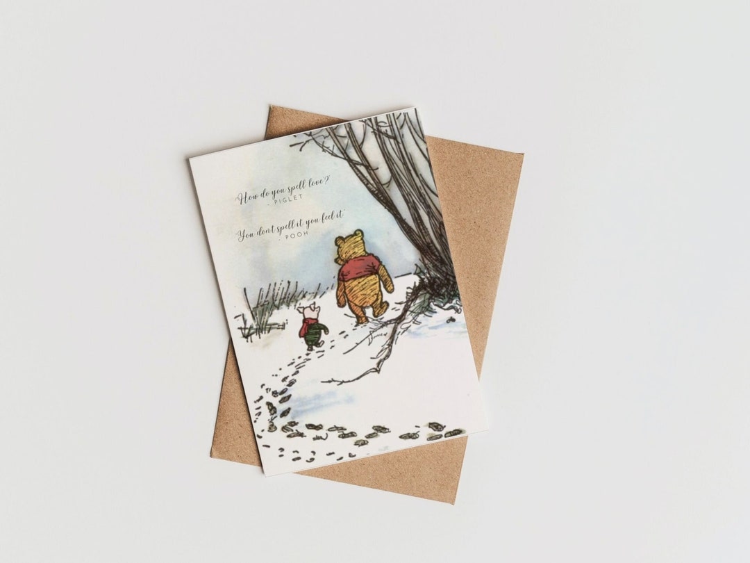 Winniethepooh Mother's Day Card Printable, Instant Download, Piglet