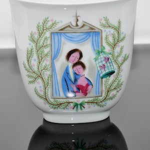 Rosenthal Raymond Peynet Porcelain Vase Lovers at the Window Floral oval Decor 1509