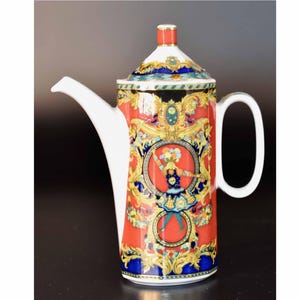Versace für Rosenthal Le Roi Soleil kleine Kanne Zierkännchen Miniatur Kannekanne hochwertiges Porzellan H10,5cm