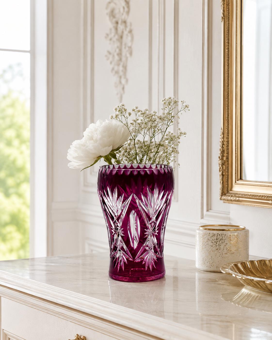 Val Saint Lambert Red Vase - Etsy