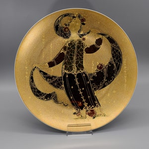 Rosenthal Björn Wiinblad Scheherazade studio-line Designer Björn Wiinblad Wall Plate Gold D33cm 1st Choice