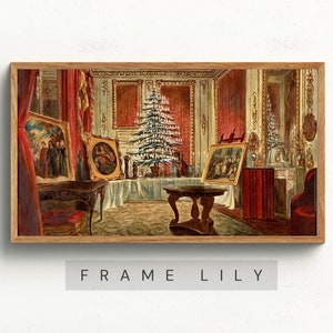Samsung Frame TV Art Vintage Painting, Frame TV art Christmas TV Art, frame tv Christmas art, Christmas frame tv art