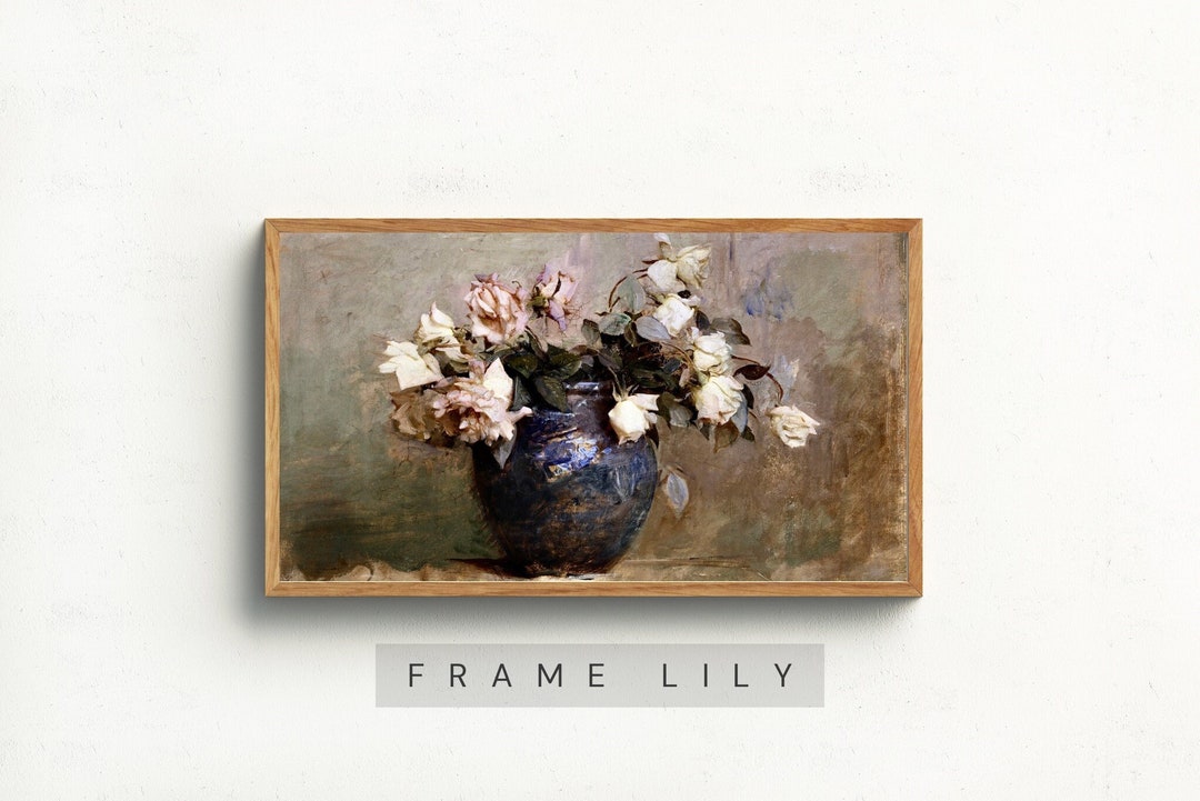 Samsung Frame Still Life TV Art Vintage Painting, Vintage Painting