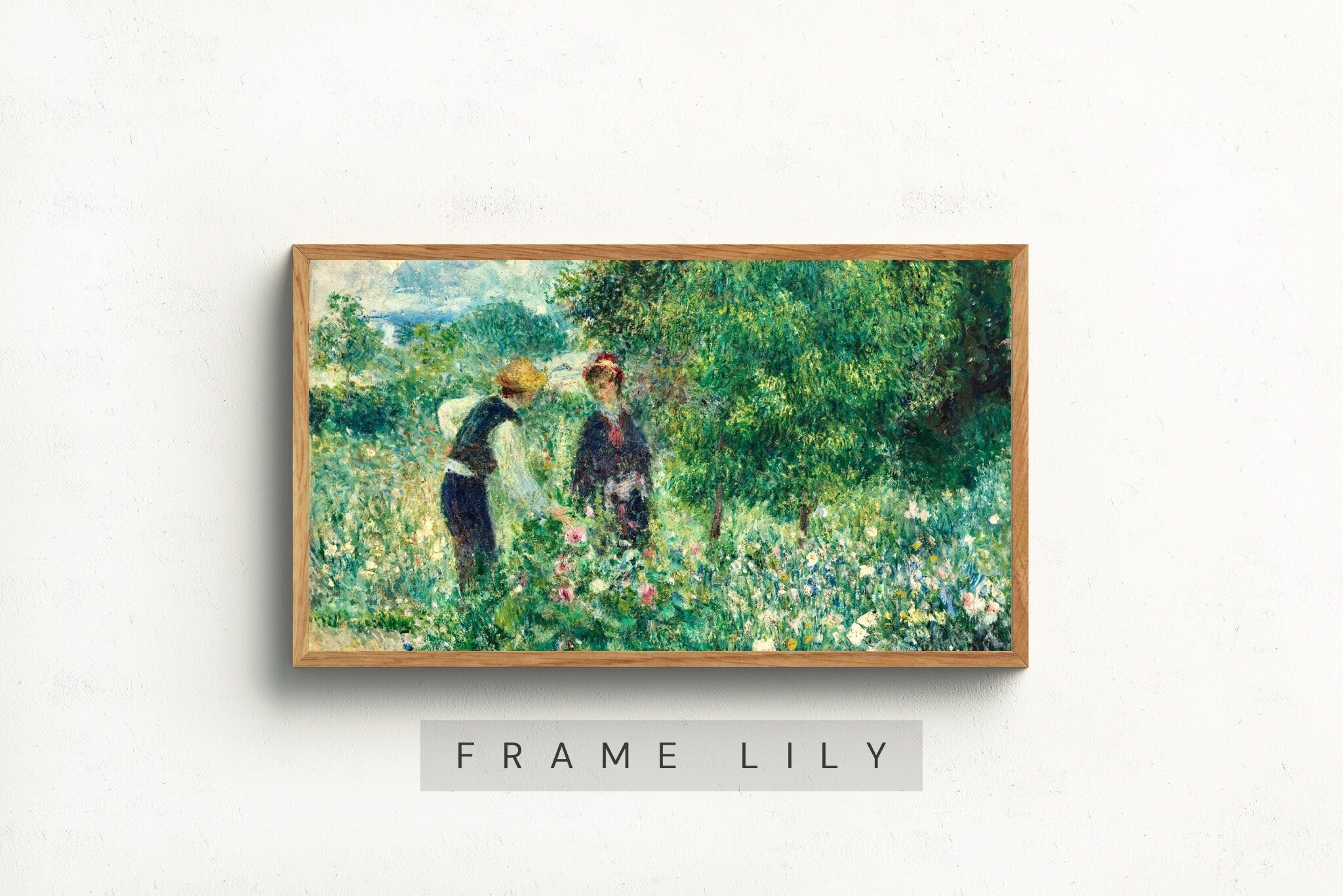 Samsung Frame TV Art Vintage Art Painting, Frame Tv Art Spring, Spring
