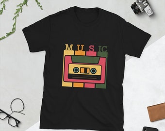 Vintage Musician Cassette Design Saying Funny T-Shirt Gift Unisex Women Men