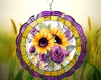 Sunflower Wind Spinner