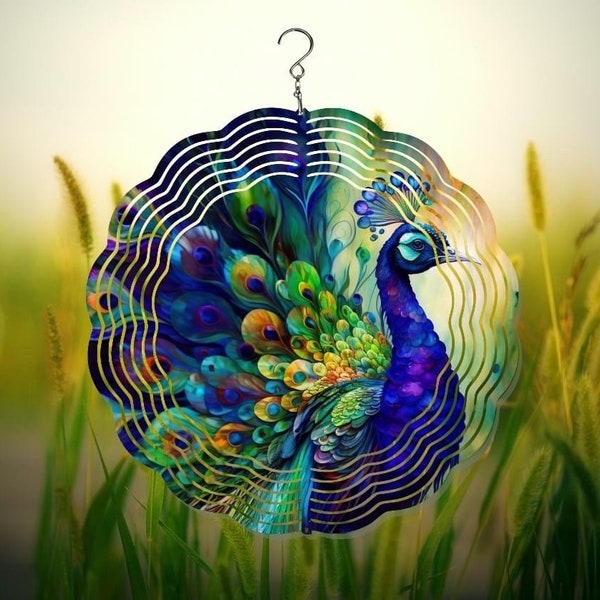 Peacock Wind Spinner