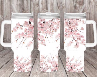 40oz Cherry Blossom Quencher