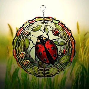 Ladybug Wind Spinner