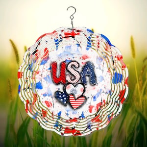 patriotic wind spinner