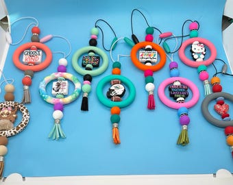 Silicon Beaded Car Charms