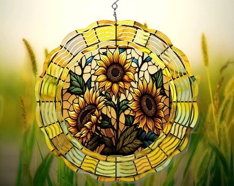 Sunflower Wind Spinner