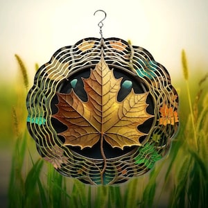 Fall leaves Wind Spinner