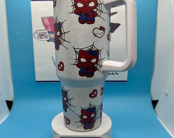 40oz Superhero Kitty Tumbler