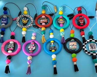 Silicon Beaded Car Charms
