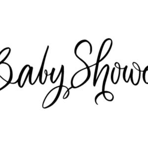 Baby shower decals, baby shower, baby shower sign, baby shower party, event signs, signage, events, baby shower sticker, baby shower event
