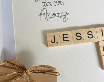 Molduras fundas, Molduras para Scrabble, Molduras personalizadas para Scrabble, Molduras para Scrabble em família, Presentes para a família, Presentes para amigos, Ideias de presentes para recém-nascidos