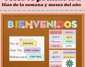 Days of the week and months in Spanish