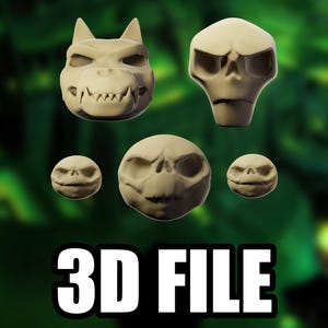 Teschi del costume di Zagreus Hades - FILE STL 3D