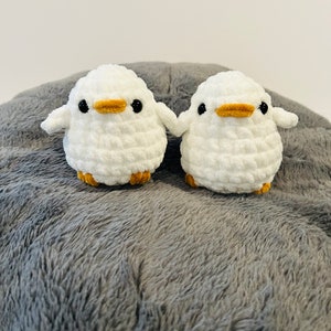 Duck Plush, Crochet Duck Toy, Duckling Plush, Kawaii Duck, Amigurumi Duck, Handmade Gift, Bird Handmade, Bird Plushies, Crochet Chicks