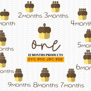 Niedliches Baby Monate SVG-Bundle, monatlicher Meilenstein Reifen, Geburts-Statistiken Schmuck, Baby Ankündigung Schmuck, Geschenk für Neugeborene, Geschenk für Baby