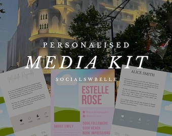 Personalised Influencer Media Kit - Social Media CV krijgt samenwerkingen en betaalde promoties
