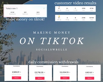 Monetising your TikTok - How to make money on Tiktok Guide create an income on social media with under 10k followers