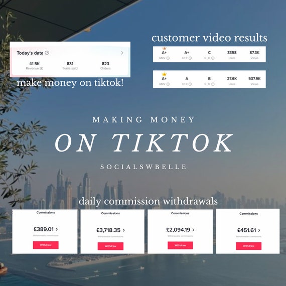Monetising your TikTok - How to make money on Tiktok Guide create an income on social media with under 10k followers
