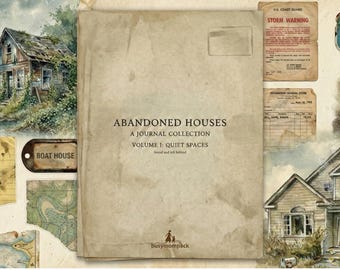Abandoned House Junk Journal Kit | Printable Ephemera, Collage (Digital Download)