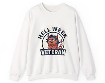 Hell Week Veteran Sweatshirt, PMDD Devil Girl, Chronic Illness Awareness