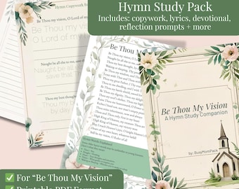 Charlotte Mason Hymn Study | "Be Thou My Vision" Companion (Printable PDF)