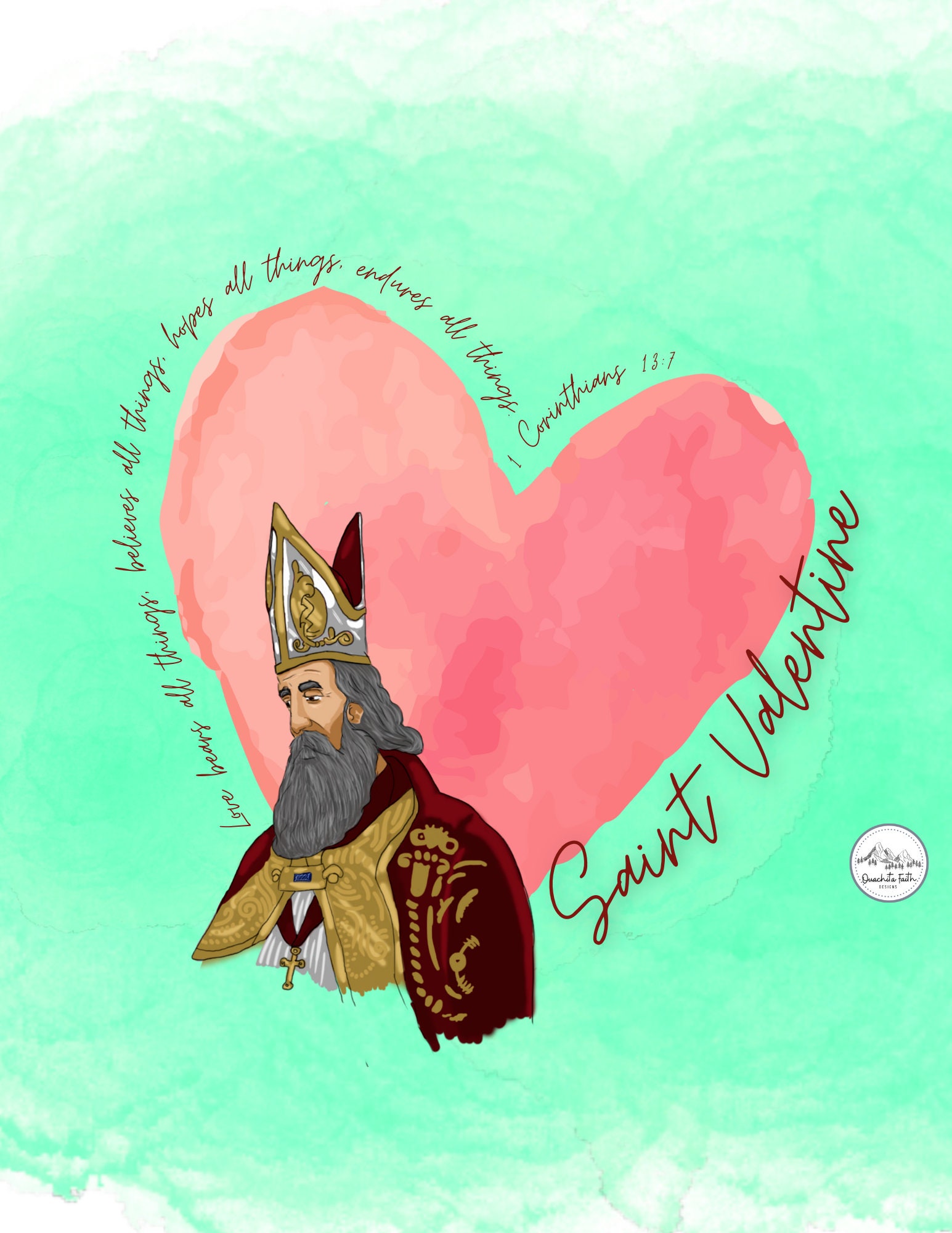 Saint Valentine Printable Display - Etsy