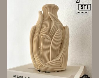 Qianly Bodenvase Rot - Minimalistische Deko-Vase Aus Bruchsicherem PP-Material