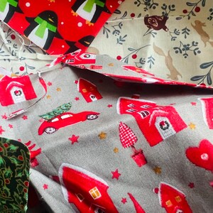 Pack of different Christmas fabrics