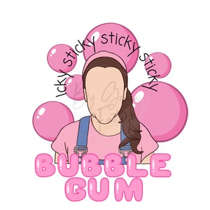 ms rachel png ms rachel sublimation icky sticky bubble gum png