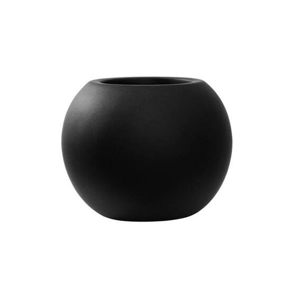 Round Ball Black Planter 8.07" H Pot for Plants and Home Decor | Style 118