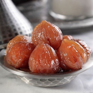 Marron Glace, Chestnuts, Traditional Desserts, Natural Sugar Beet Chestnuts, Chestnuts in Syrup, Does Not Contain Glucose Syrup
