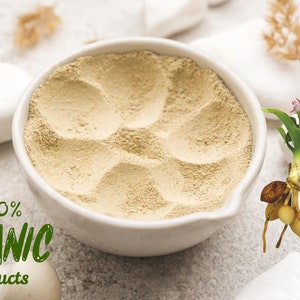 Organic Pure Salep, Special Salep Powder in Its Most Natural Form, Free of Additives and Preservatives, Best for Hot Drinks and Ice Cream