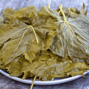 Pickled Vine Leaves, Grape Leaves for Stuffing, Traditional Products, Natural Fresh Harvest Pickled Vine Leaves, Ready to Use