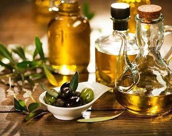 Aceite de oliva orgánico para bebés, aceite de oliva puro casero para bebés, Village Product Authentic Foods, aceite de oliva para bebés con sabor tradicional y gourmet.