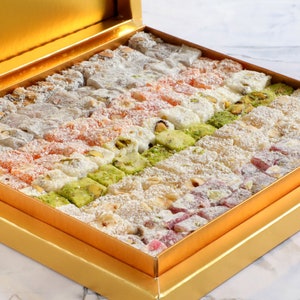 Special Double Roasted Turkish Delight, Homemade Turkish Delight without additives, Authentic Village Products, Gift Mixed Turkish Delight