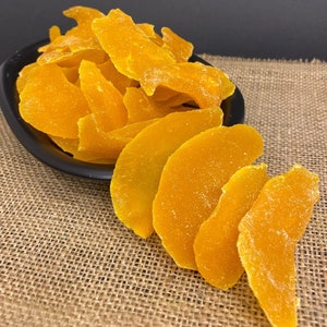 Dried Organic Mangoes, Homemade Dried Mangoes, Village Product Authentic Foods, Sun Dried New Harvest Dried Mangoes