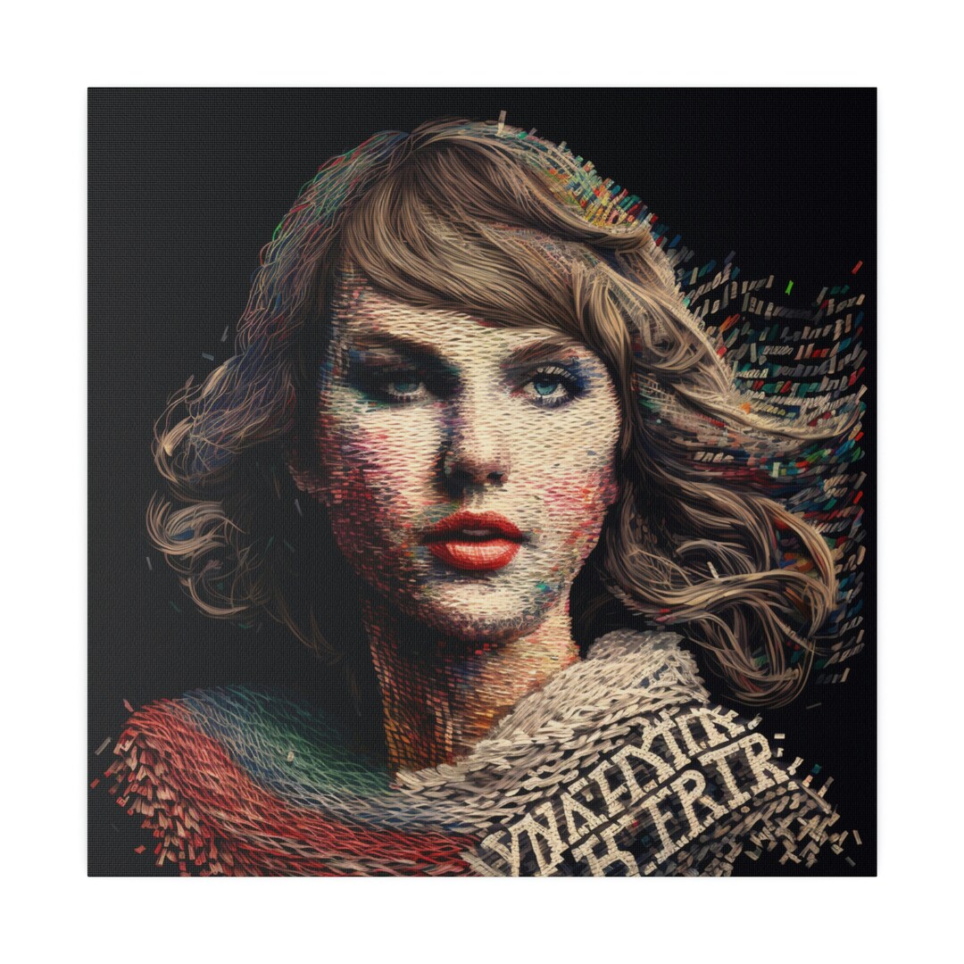 Taylor Swift Wall Art Epic Knit Art for Taylor Swift Fan Wall Etsy