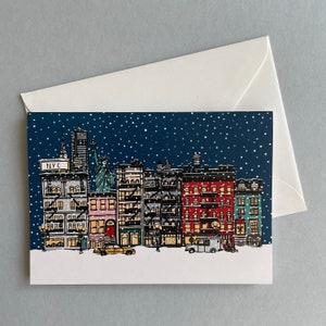 Faltkarte New York City Winter