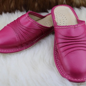 MUJERES señoras eco CUERO ZAPATILLAS hechas a mano muy cómodas de alta calidad