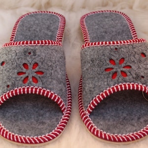 WOMEN ladies REAL FELT handmade slippers very comfortable high quality