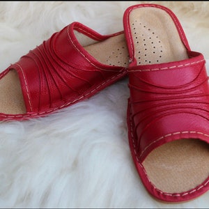 MUJERES señoras eco CUERO ZAPATILLAS hechas a mano muy cómodas de alta calidad