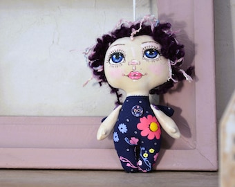 Jan Shackelford Ooak Handmade Soft Sculpture Doll. Rare and